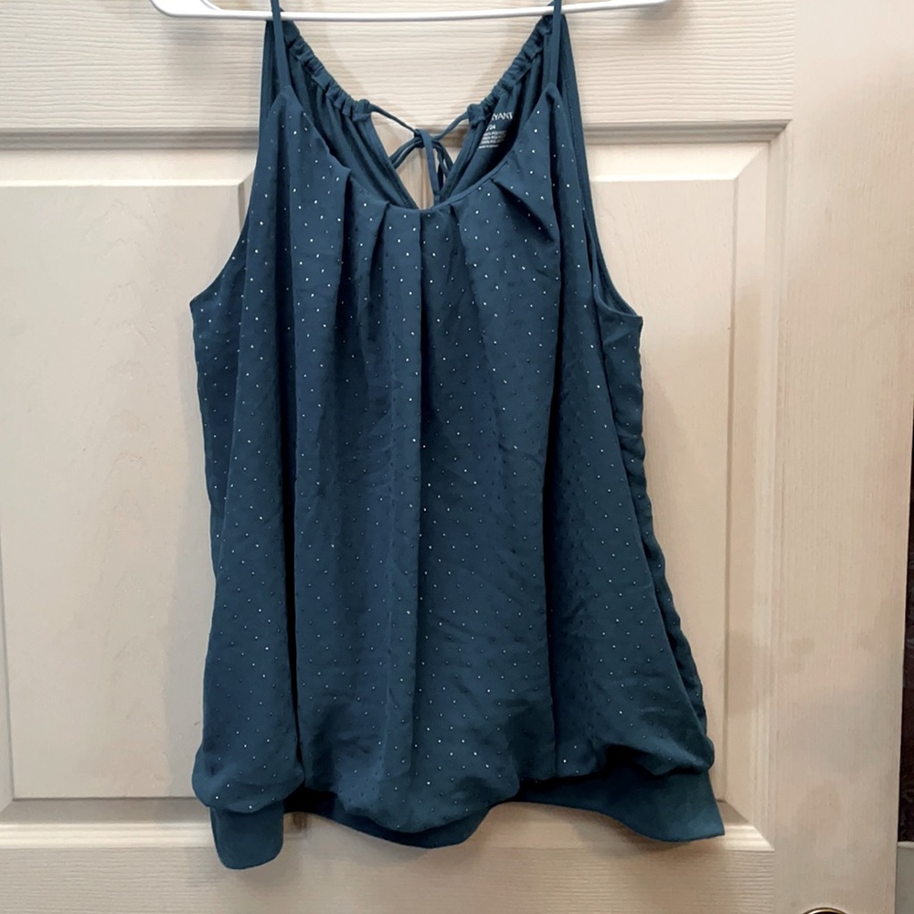 NWOT Lane Bryant Turquoise Tank Top w/ Sparkles 22